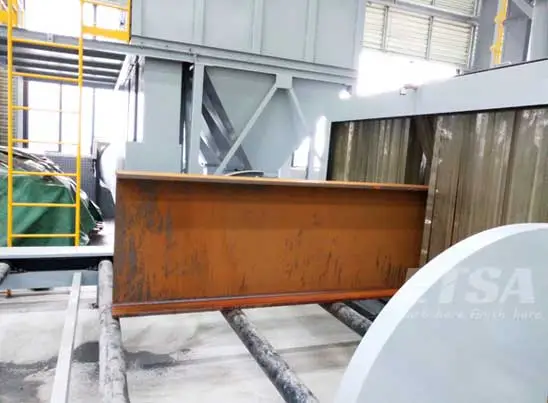 h beam shot blasting machine