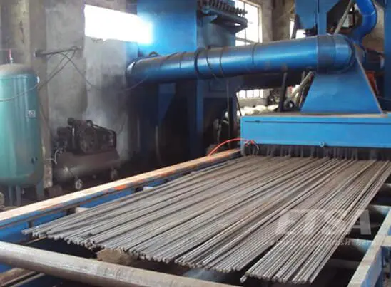 rolling drum shot blasting machine