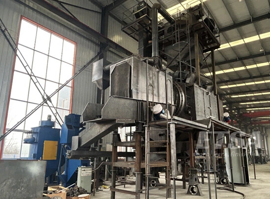 continuous shot blast machine for continuous tumblast blasting machines