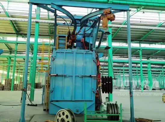 hanger shot blasting machine for spinner hanger shot blaster