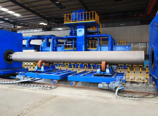 pipe blasting machine for pipe inner wall sandblating equipment