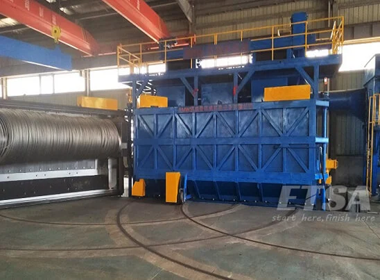 shot blasting companies for wire rod coil shot blasting machine